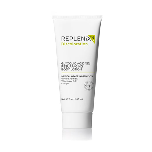 Glycolic Acid 15% Resurfacing Body Lotion, Medical-Grade Brightening & Hydrating Exfoliating Cream for Skin Discoloration & Rough Texture (6.7 fl. oz)